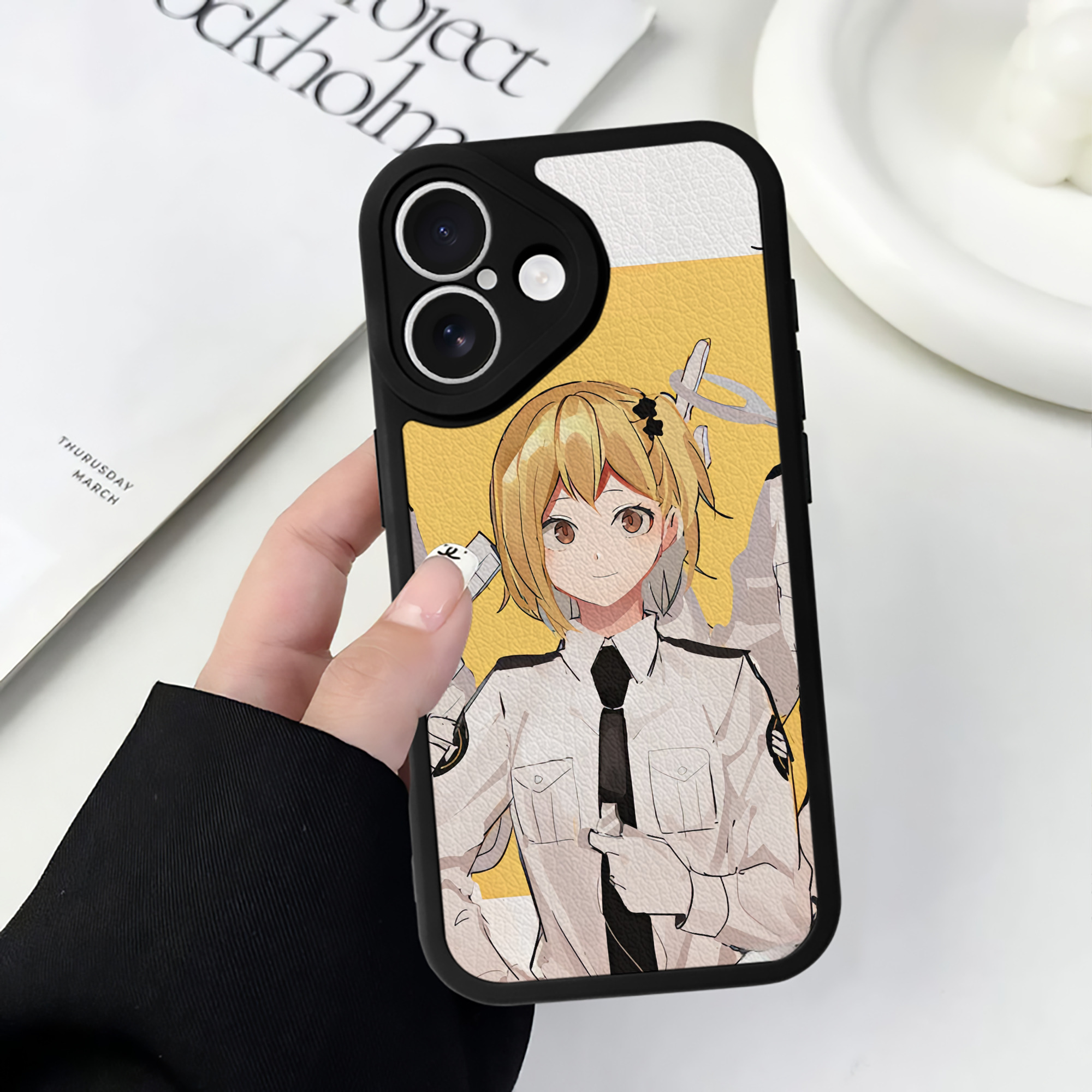 （画像用） ハイキュー!! Haikyu!! 【iPhone 16シリーズ対応】シリコンスマホケース（レザー調） 材質：シリコン